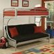 ACME Furniture Eclipse Silver Youth Twin Over Full Futon Bunk Bed-1