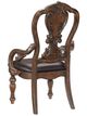 Mazin Furniture Bergen Dark Brown Dining Arm Chair-2