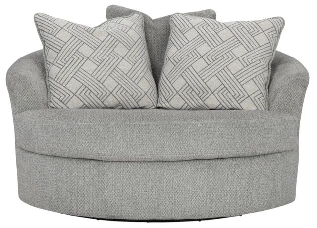 Signature Design by Ashley® Casselbury Cement Oversized Swivel Accent Chair-1