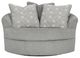 Signature Design by Ashley® Casselbury Cement Oversized Swivel Accent Chair-1
