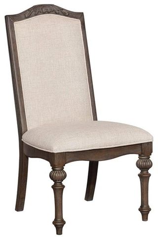 Furniture of America® Arcadia 2-Piece Ivory/Rustic Natural Dining Side Chair Set
