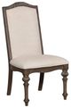Furniture of America® Arcadia 2-Piece Ivory/Rustic Natural Dining Side Chair Set-0