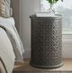 Jofran Inc. Global Archive Decker Antique Gray Large Drum Table-1
