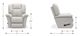 La-Z-Boy® Jasper Stone Leather Manual Wall Recliner-2