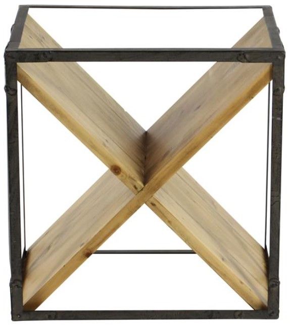 Deco Marche Black 9-Bottle Wine Rack-0