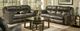 American Wholesale Furniture Ferrington Dusk Power Dual Reclining Loveseat with Headrest-2