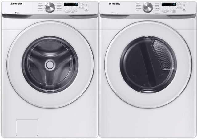 Samsung White Front Load Laundry Pair-0
