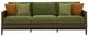Signature Design by Ashley® Horizon Hall Brown/Green Aluminum/Fabric Outdoor Sofa-1