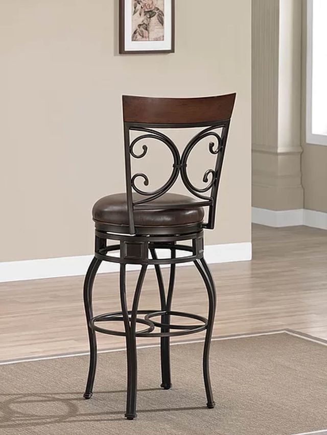 American Heritage Billiards Treviso Pepper Extra Tall Stool-3
