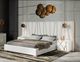 VIG Furniture Modrest Nixa Gold/White Califonia King Upholstered Panel Bed-4