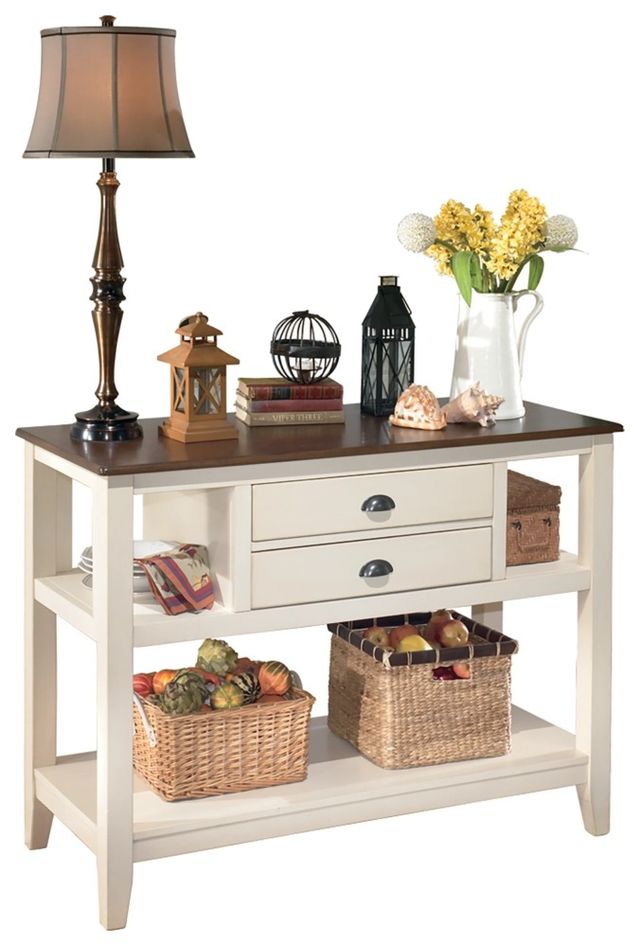 Signature Design by Ashley® Whitesburg 6-Piece Brown/Cottage White Dining Set-2