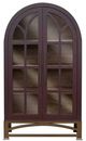 International Furniture Direct Obsidian Merlot Red 2-Door Cabinet-1