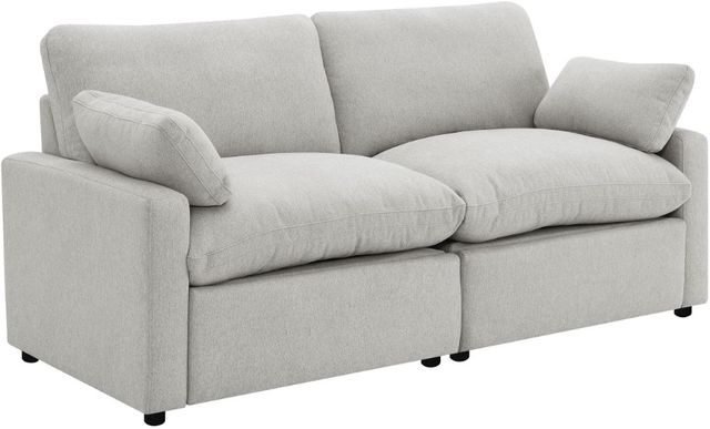 Coaster® Collins 2-Piece Gray Power Reclining Small Spaced Sectional-0