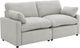 Coaster® Collins 2-Piece Gray Power Reclining Small Spaced Sectional-0