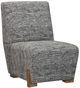 Bassett Mirror Jasper Exquisite Zebra Black Accent Chair-0