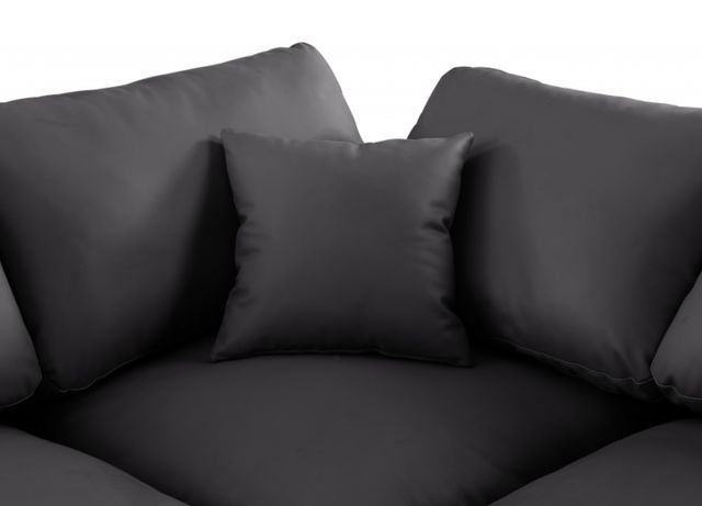 Meridian Furniture Comfy 8-Piece Black Vegan Leather Sectional-4