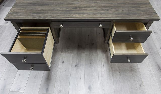 Mako Wood Furniture Inc. Home Office Double Pedestal Desk-3