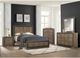 Mazin Furniture Ellendale Dark Ebony/Rustic Mahogany Full Panel Bed-2