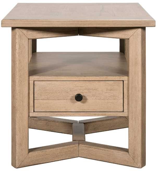 Liberty Furniture Proximity Place Barley Buff Rectangular End Table-2