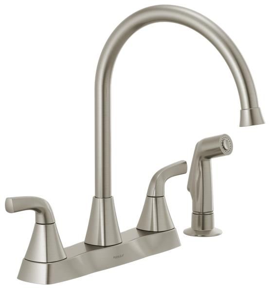 Peerless Parkwood® Stainless 2-Handle Kitchen Faucet -0