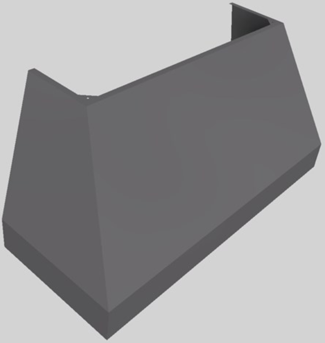 Vent-A-Hood® Designer Series 60" Gunsmoke Wall Mounted Range Hood-1