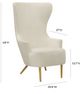 TOV Furniture by Inspire Me Home Decor Cream Julia Wingback Velvet Chair-4
