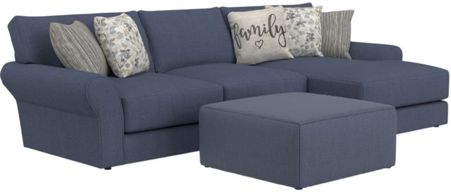 Jackson Furniture Cape May 3-Piece Denim Right Arm Facing Sectional and Chaise-0