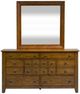 Liberty Furniture Grandpas Cabin 4-Piece Aged Oak Queen Sleigh Bedroom Set-3
