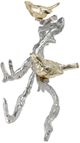 A & B Home Alvada Gold/Silver Wall Accent-1