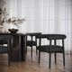 TOV Furniture Spara Black Vegan Leather Dining Arm Chair-1