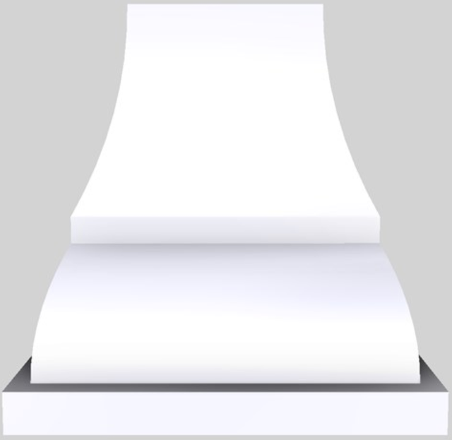 Vent-A-Hood® Designer Series 54" White Island Range Hood-3