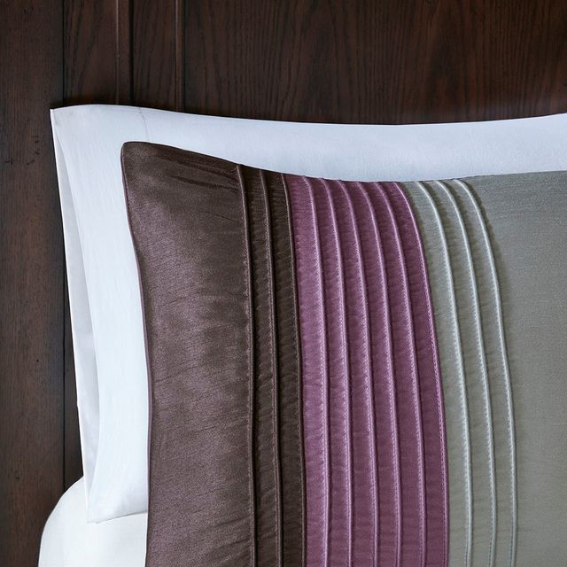 Olliix by Madison Park Amherst Purple 7 Piece California King Comforter Set-3