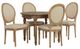 Linon Shiraz 5-Piece Cream/Natural Dinig Set-0