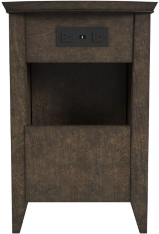 Null Furniture Woodmill Sable Charging Chairside Cabinet-2