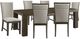 Elements International Grady 7-Piece Dark Walnut/Taupe Fabric Back Dining Set-0