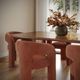 TOV Furniture Malone Rust Chenille Dining Chair-1