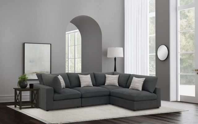 Coaster® Serene 4-Piece Charcoal Modular Sectional-1