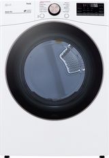 LG 7.4 Cu. Ft. White Front Load Electric Dryer