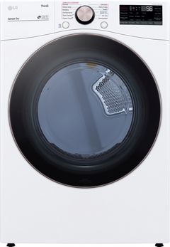 LG 7.4 Cu. Ft. White Front Load Electric Dryer