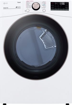 LG 7.4 Cu. Ft. White Front Load Electric Dryer
