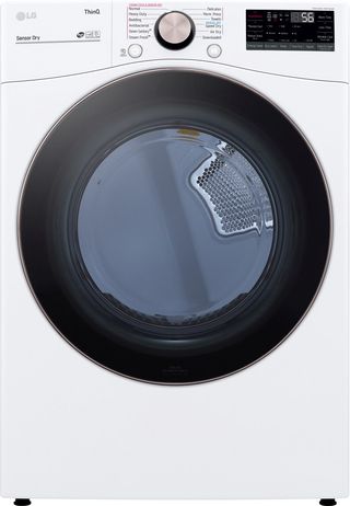 LG 7.4 Cu. Ft. White Front Load Electric Dryer