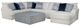Jackson Furniture Polaris 4-Piece Off-White Right Side Facing U-Shape Chaise Sectional-0