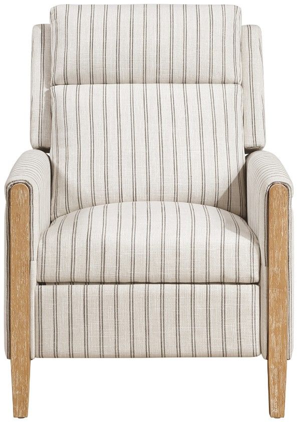 Homelegance® Burton Gray/White Manual Reclining Chair-2