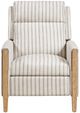Homelegance® Burton Gray/White Manual Reclining Chair-2