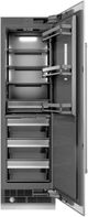 ZLINE 24 in. 12.5 Cu. Ft. Column Refrigerator in Satin Stainless Steel with Graphite Gray Interior-1