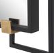 Uttermost® Ivey Black Rectangular Mirror-5