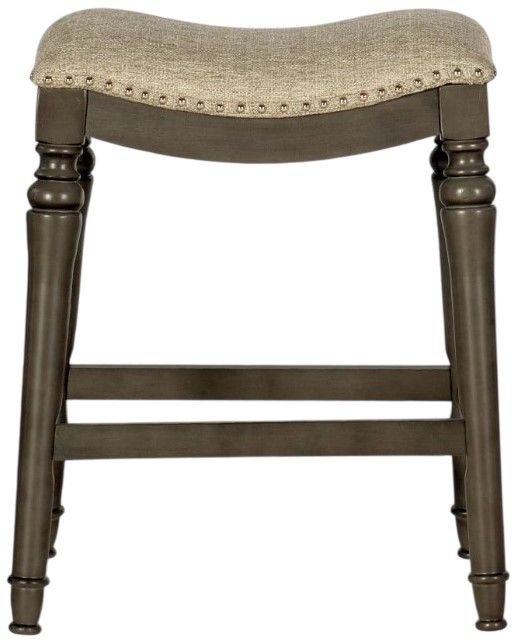 Powell® Lockhart Dark Gray Counter Stool-3