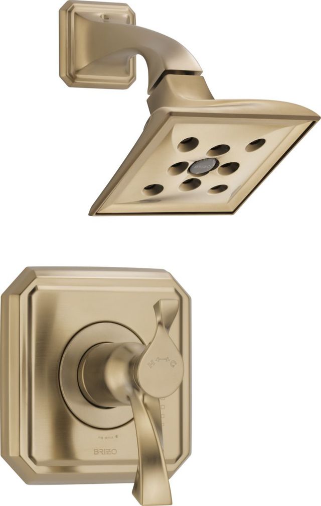 Brizo Virage® Brilliance® Luxe Gold® Tempassure® Thermostatic Shower Only Trim-0