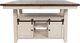 Jofran Inc. Madison County White High/Low Dining Table-3