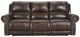 Signature Design by Ashley® Buncrana Chocolate Power Reclining Sofa with Adjustable Headrest-0